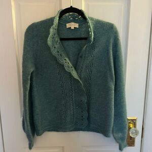 Sezane Angie Cardigan Bleu Paon - Size S